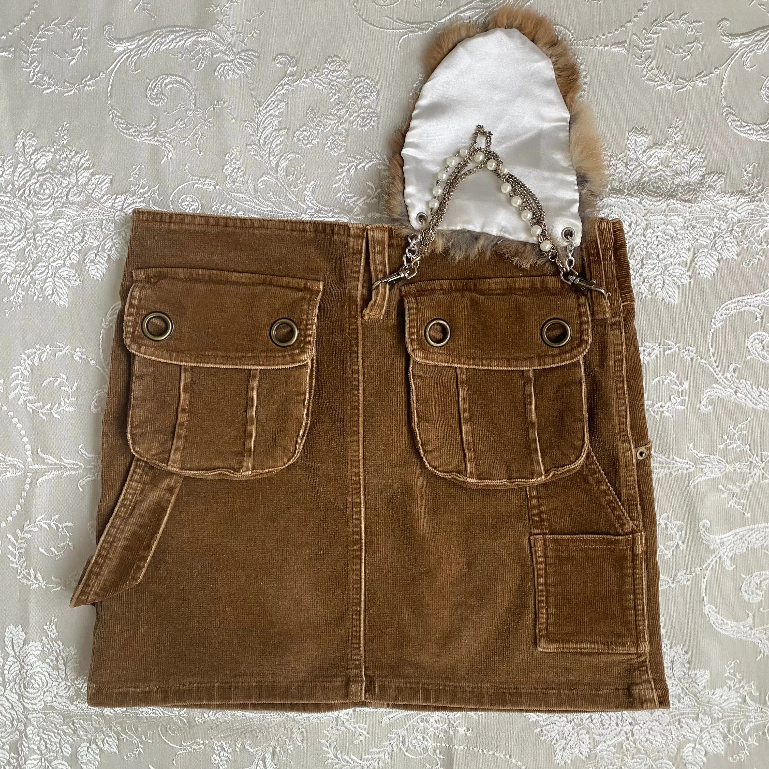 ♱ rabbit corduroy mini-skirt ♱