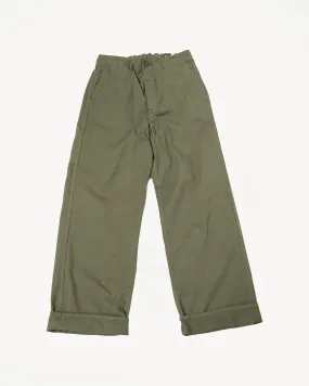 03-5011-76 - Wide French Work Pant - Army Green