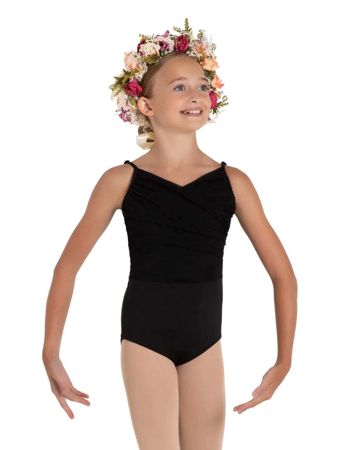 12085C Wildflower Rose Girls Camisole Leotard