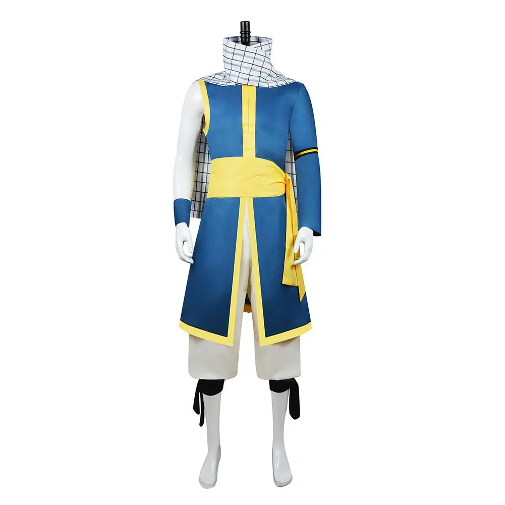 2024 Natsu Dragneel Blue Outfit Party Carnival Halloween Cosplay Costume