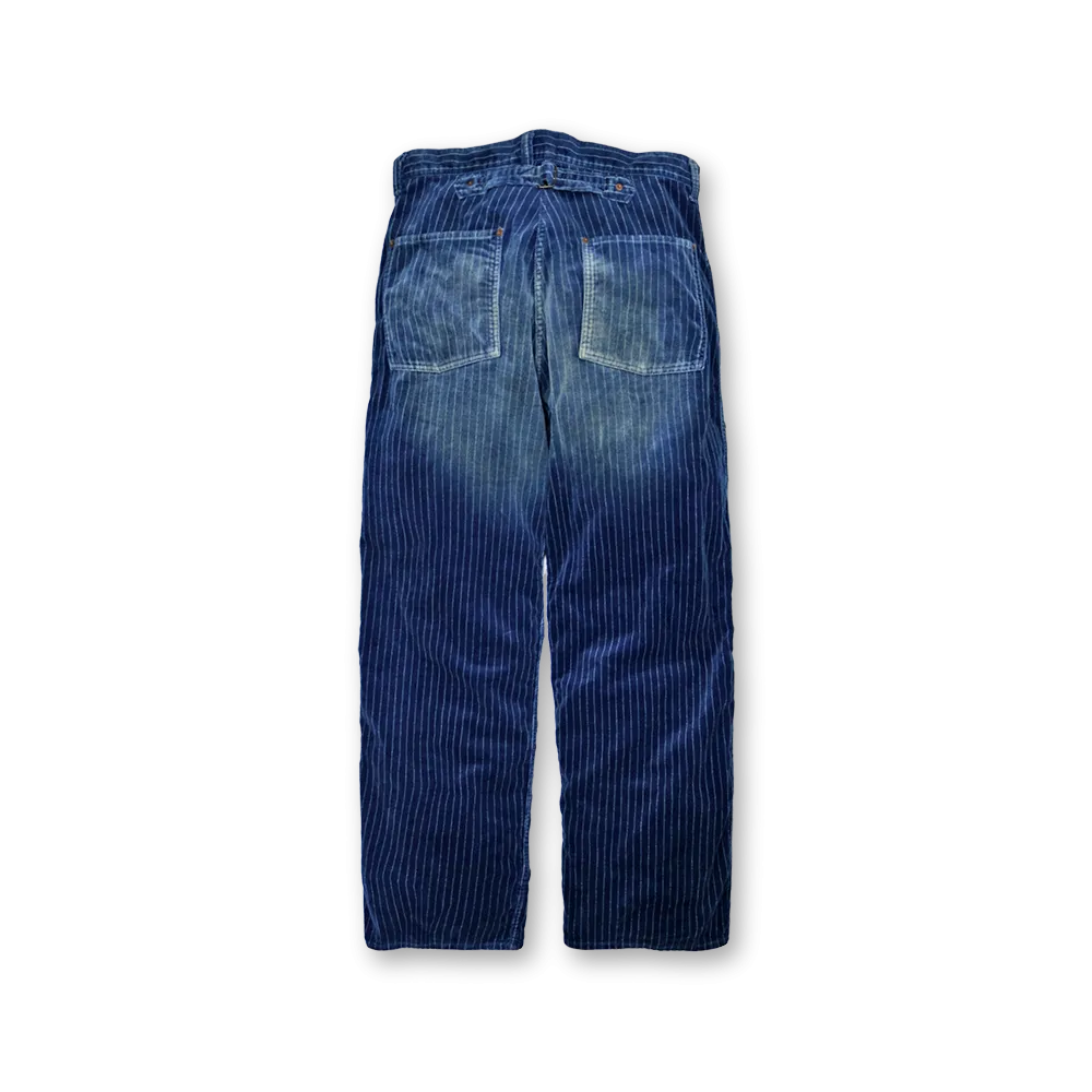 【2024AW】1129HW-4 - Indigo Wabash Corduroy Work Pants -