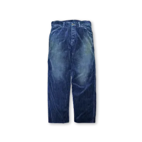 【2024AW】1129HW-4 - Indigo Wabash Corduroy Work Pants -