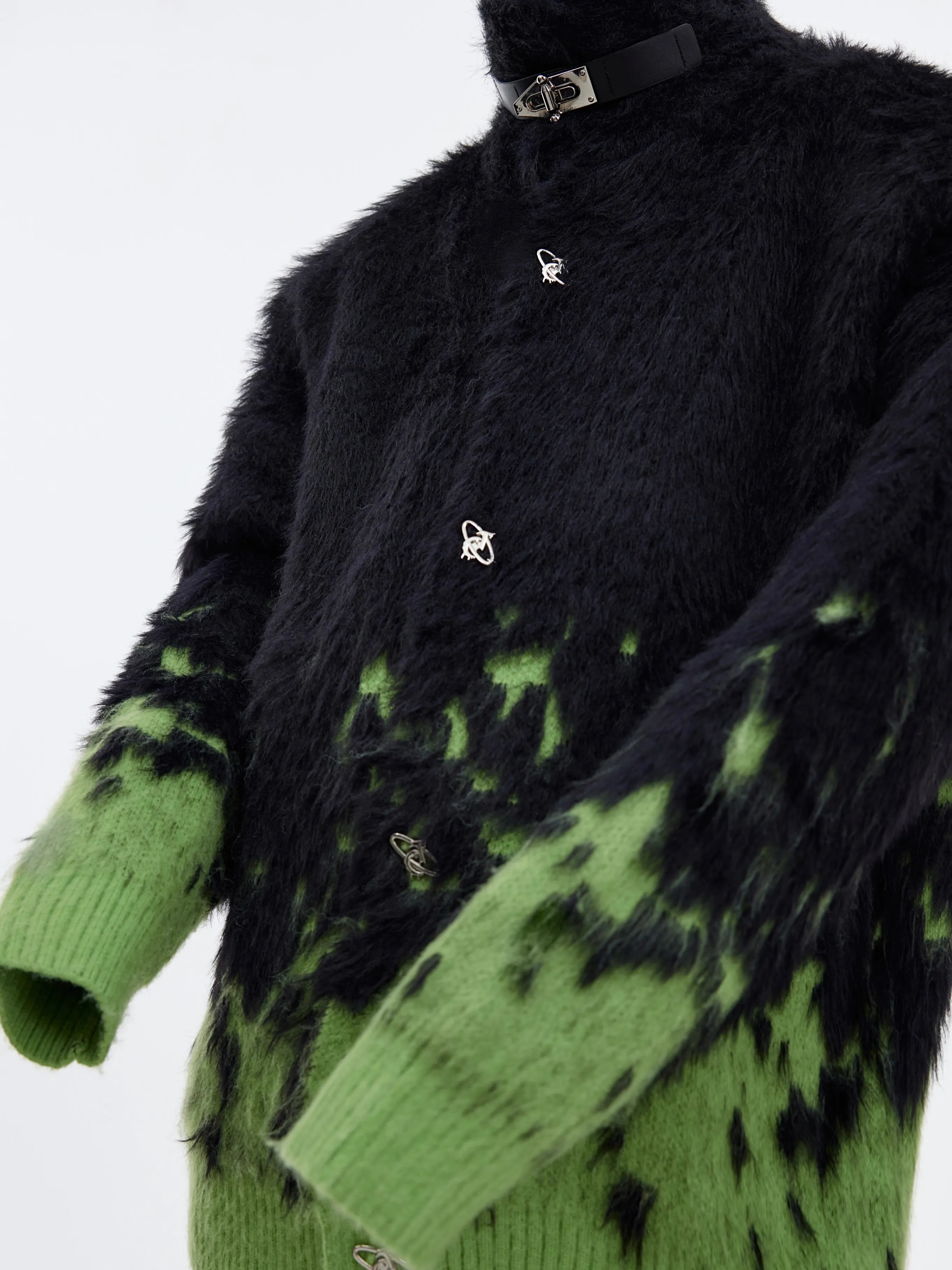 【23s December.】Christmas Gradient Stand Collar Faux Mink Sweater