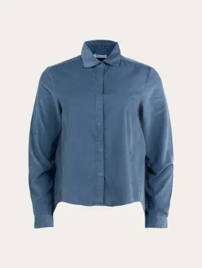 A-shape Corduroy shirt - China Blue