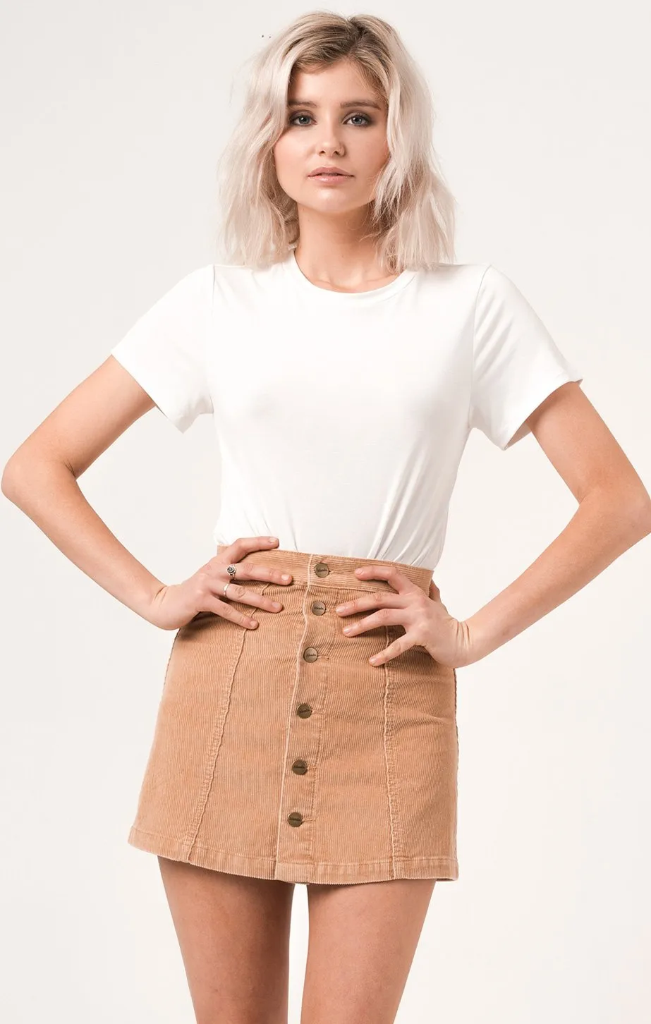 Afends Womens Jawbreaker - Corduroy Skirt