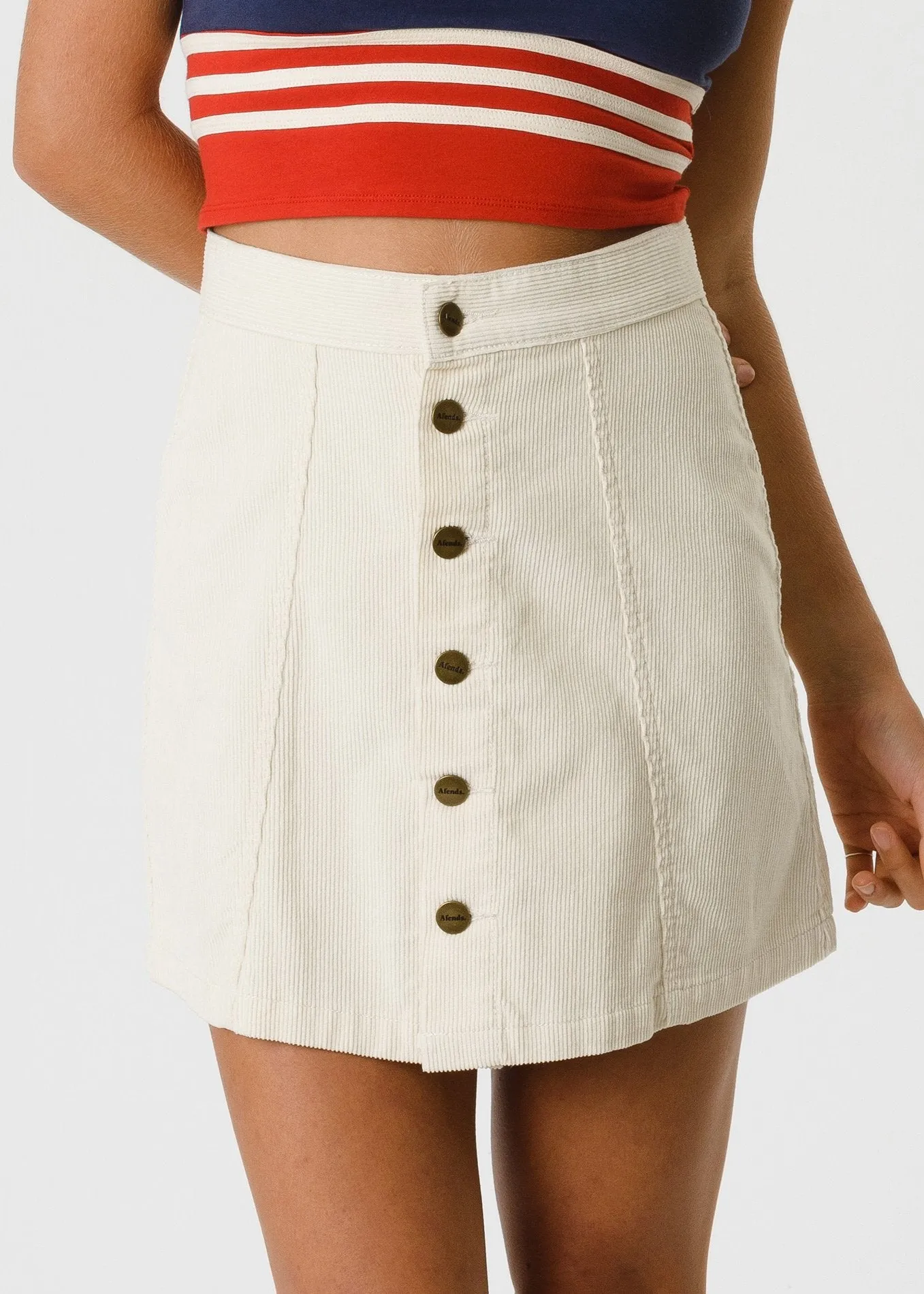 Afends Womens Jawbreaker - Corduroy Skirt