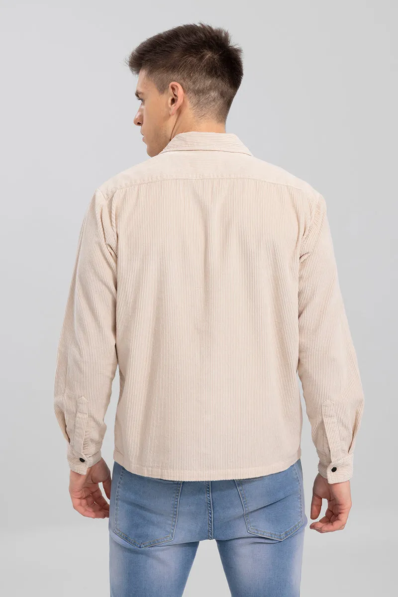 Artic Cream Courduroy Overshirt