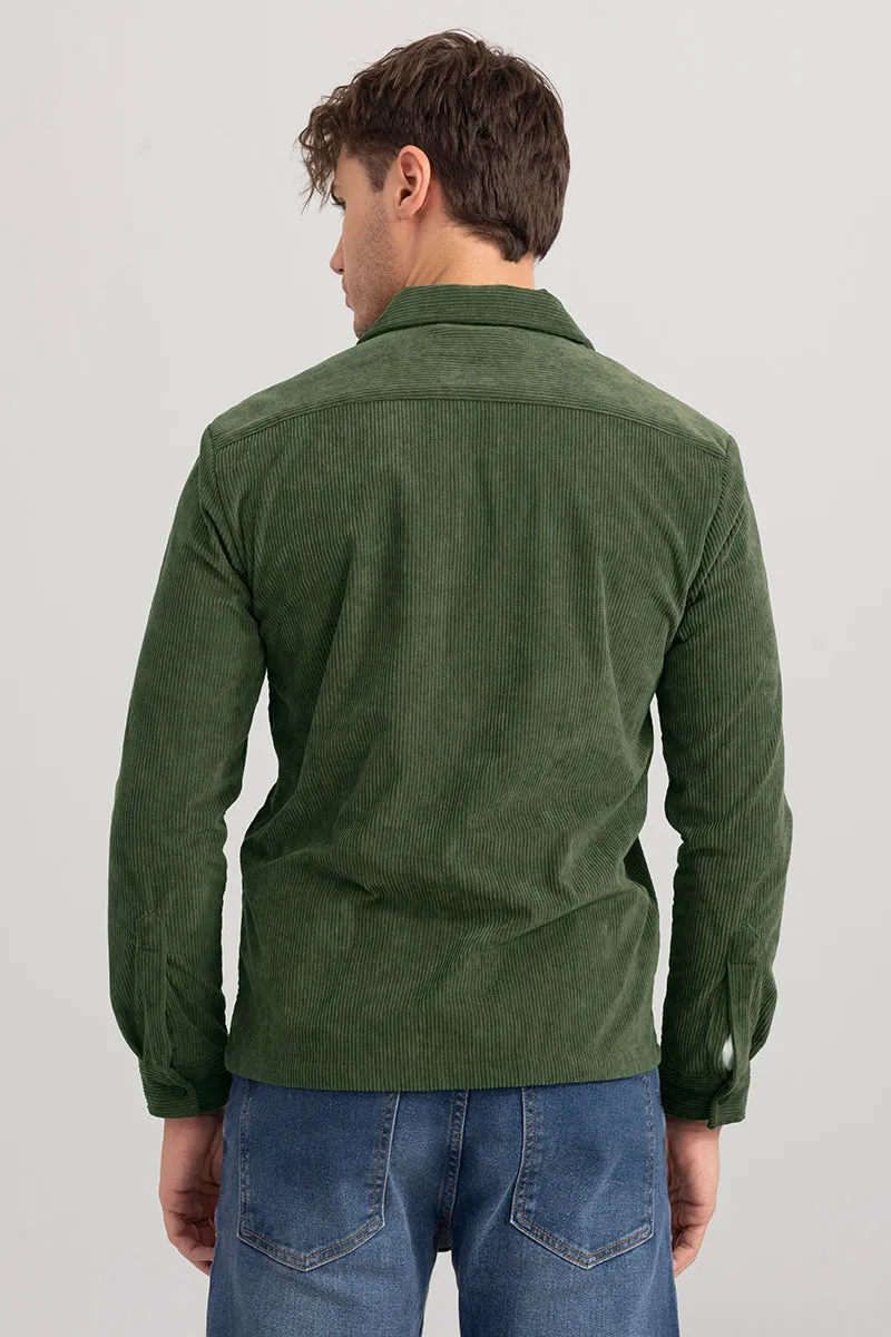 Artic Green Corduroy Overshirt