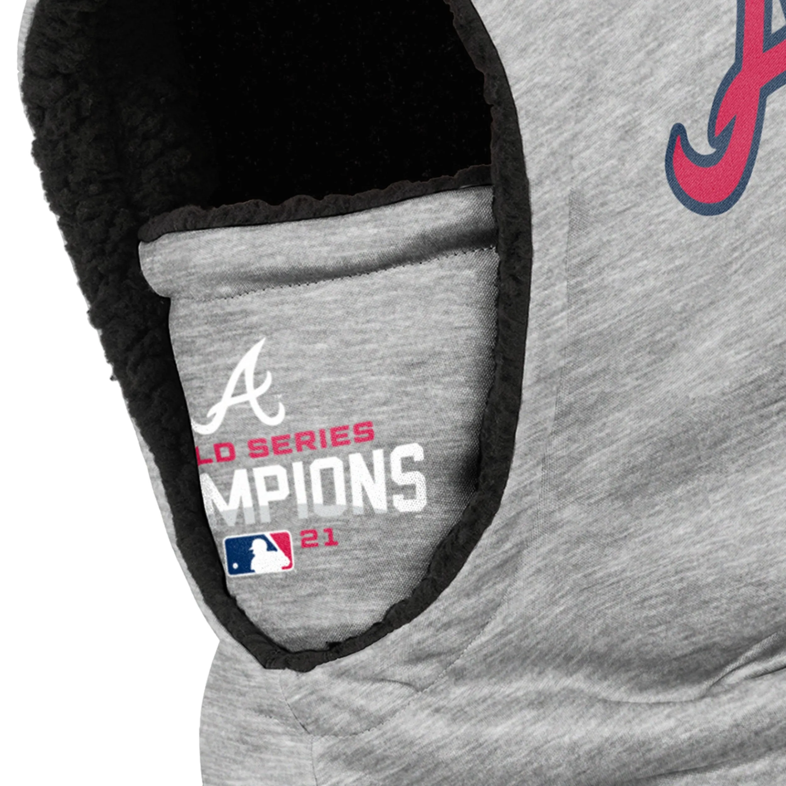 Atlanta Braves MLB 2021 World Series Champions Grey Hooded Gaiter Scarf