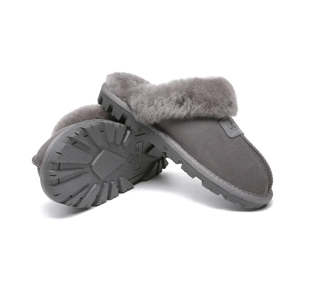 AUSTRALIAN SHEPHERD® UGG Slippers Double Faced Sheepskin Wool Suzie Scuff