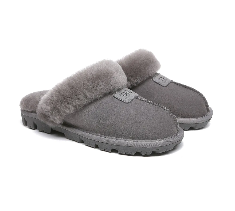 AUSTRALIAN SHEPHERD® UGG Slippers Double Faced Sheepskin Wool Suzie Scuff