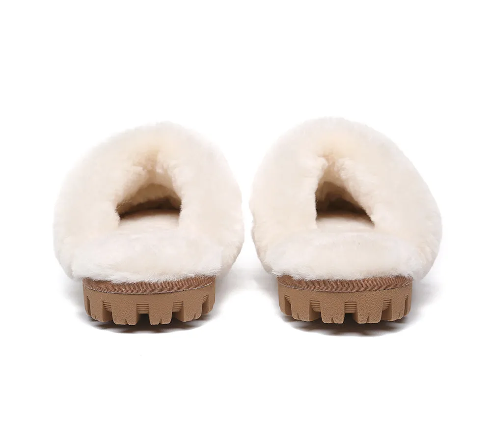 AUSTRALIAN SHEPHERD® UGG Slippers Double Faced Sheepskin Wool Suzie Scuff