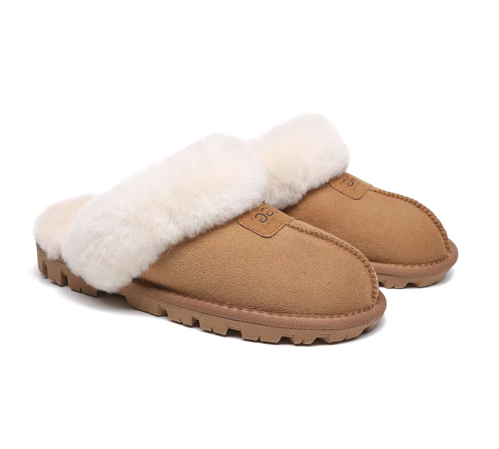 AUSTRALIAN SHEPHERD® UGG Slippers Double Faced Sheepskin Wool Suzie Scuff