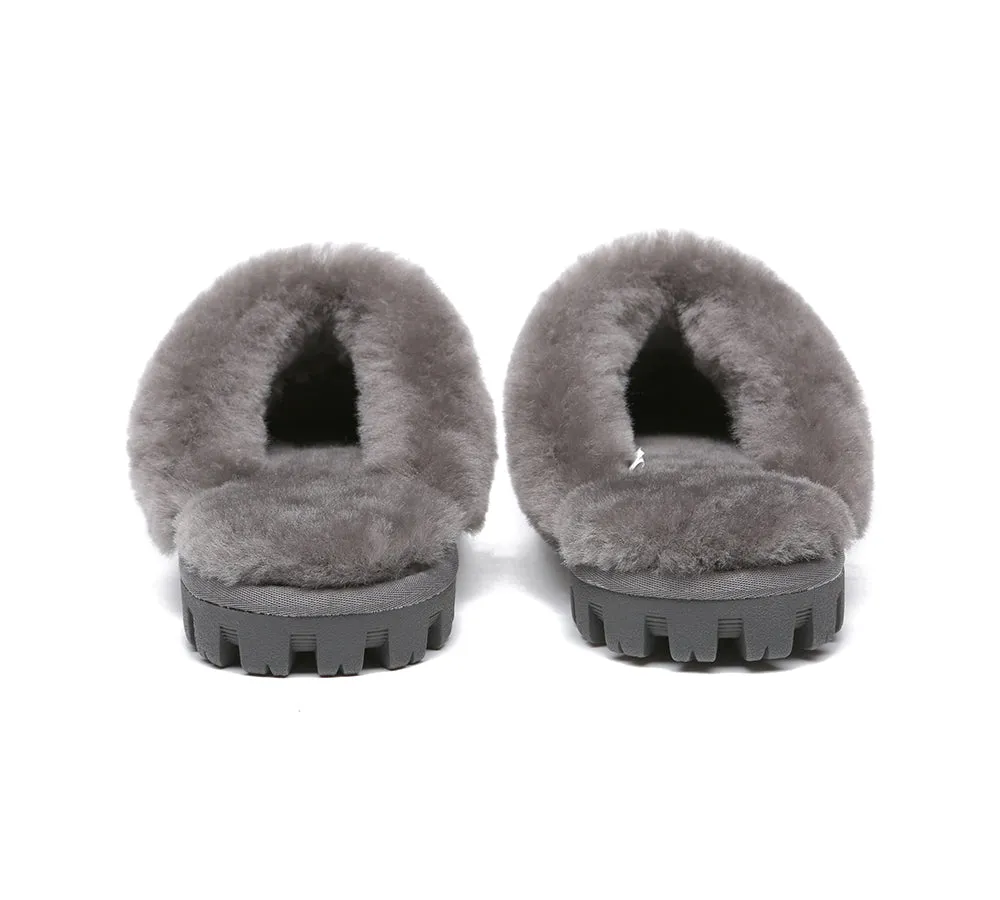 AUSTRALIAN SHEPHERD® UGG Slippers Double Faced Sheepskin Wool Suzie Scuff