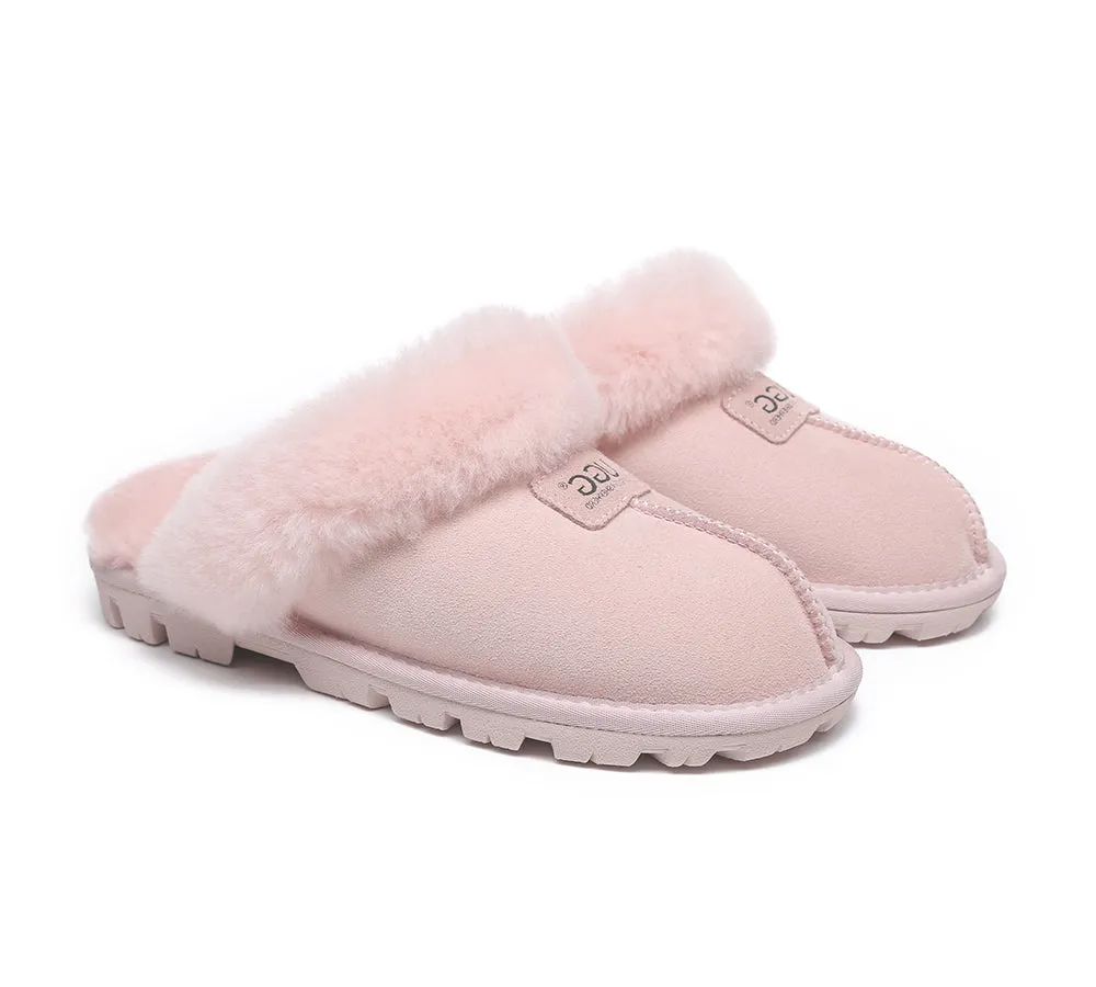 AUSTRALIAN SHEPHERD® UGG Slippers Double Faced Sheepskin Wool Suzie Scuff