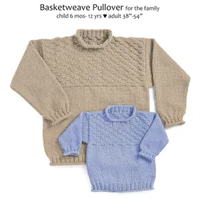 Basketweave Pullover for the Family, download