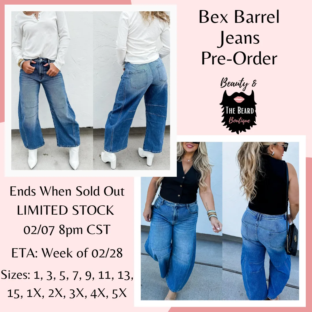 Bex Barrel Jeans Pre-Order