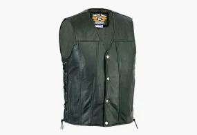 BGA Copper Men Motorcycle Vest Black