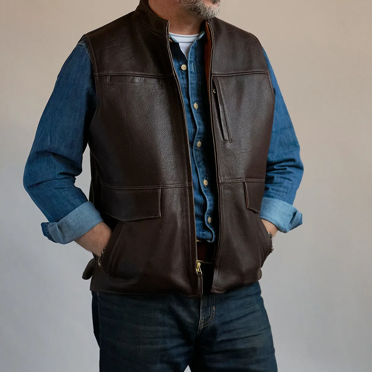 Bison Kodiak Travel Vest No.209 | Brown