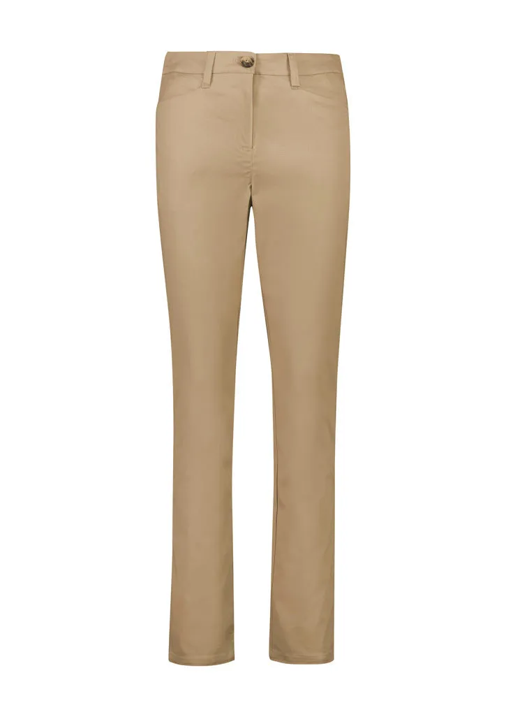 Biz Corporate  Womens Slim Leg Stretch Chino Pant (RGP263L)