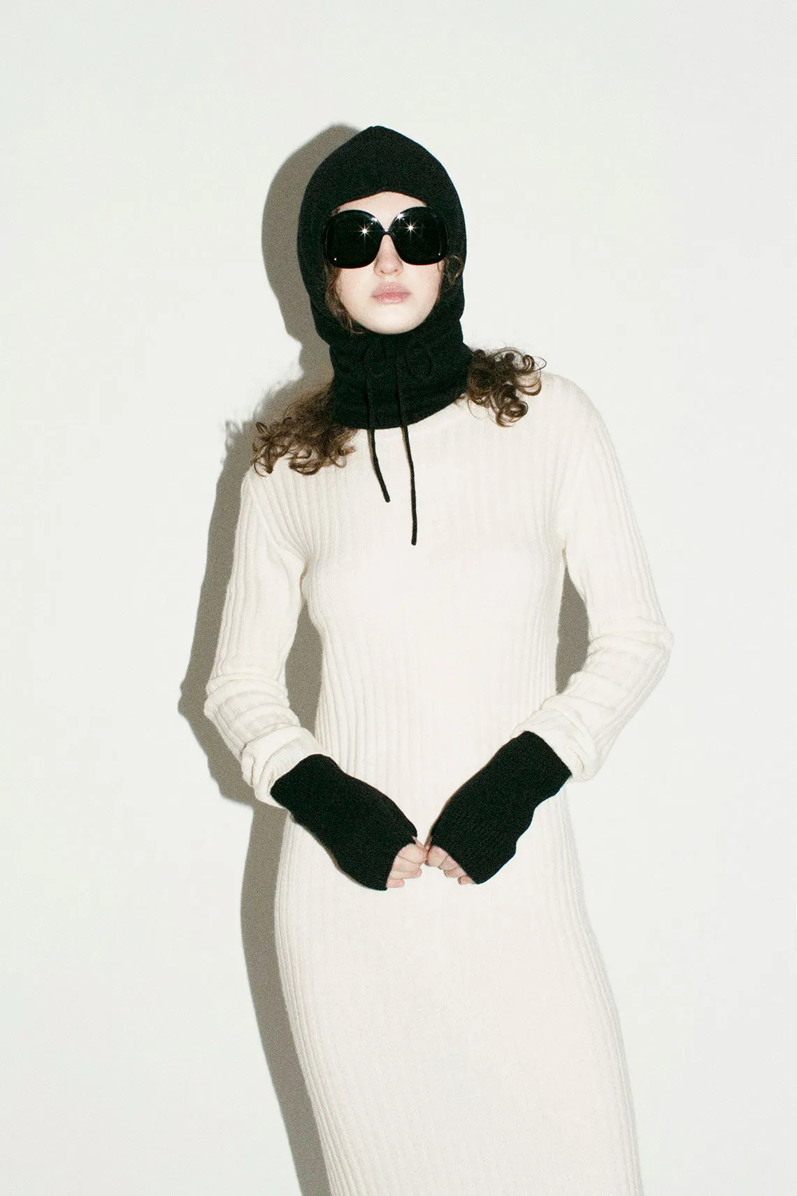 Black Cashmere Jackie Balaclava