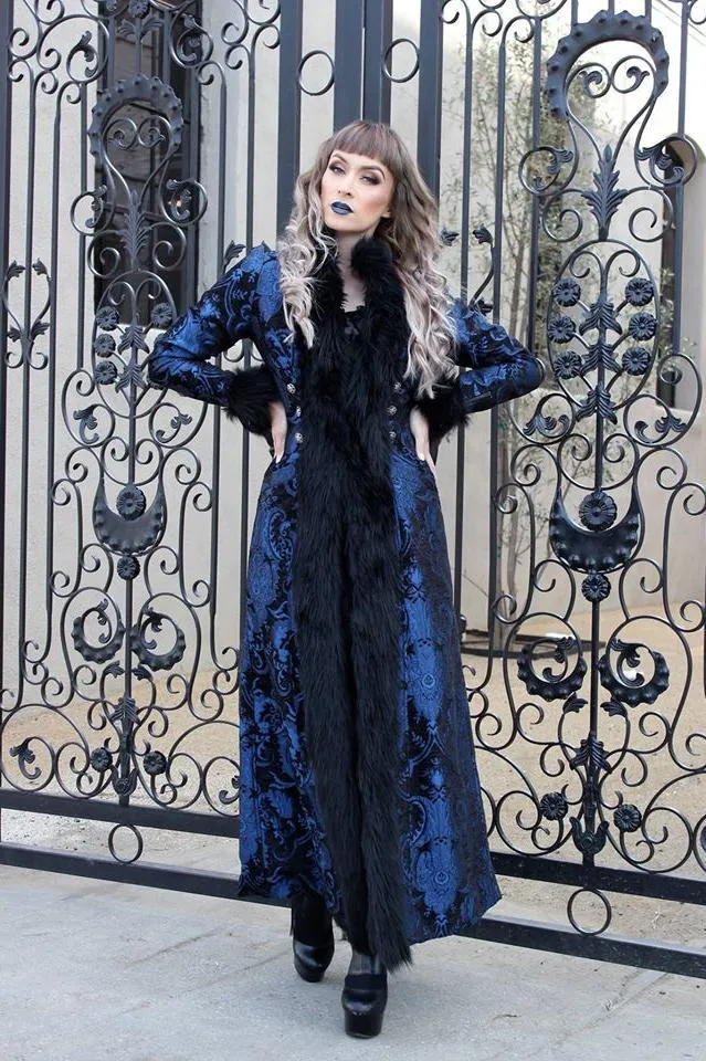 BLACK FOREST COAT - BLUE/BLACK TAPESTRY