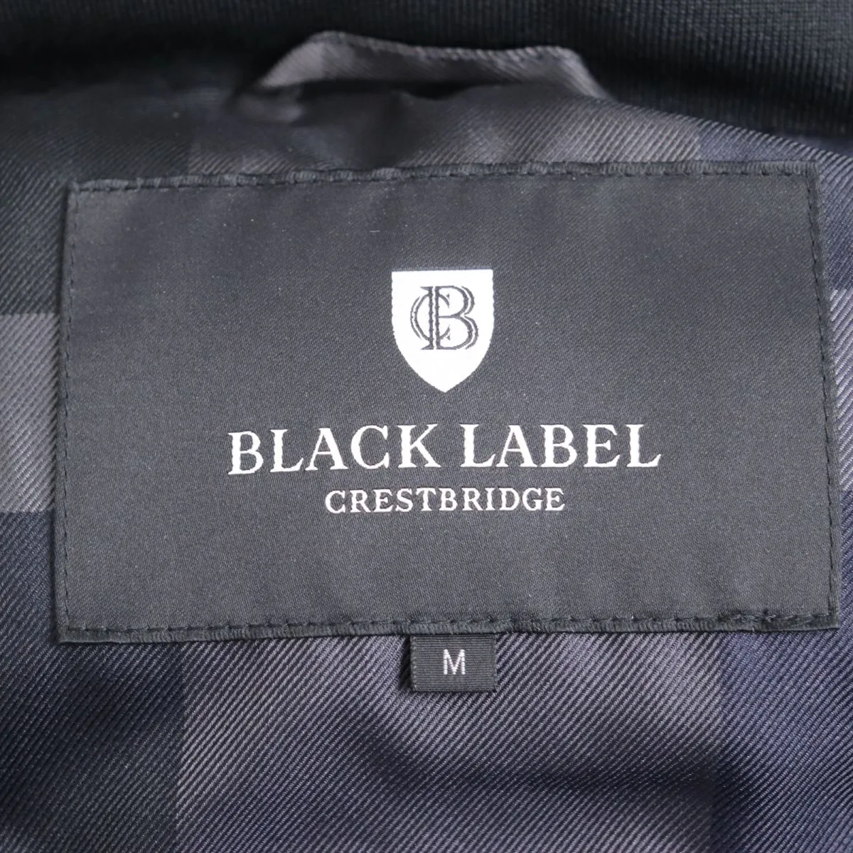 BLACK LABEL CRESTBRIDGE LIMONTA Fox Fur Collar 2WAY Down Jacket Navy M