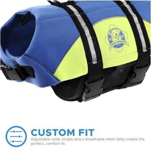 Blue & Yellow Neoprene Life Jacket