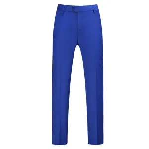 Blue Modern Fit Straight Leg Classic Dress Pants