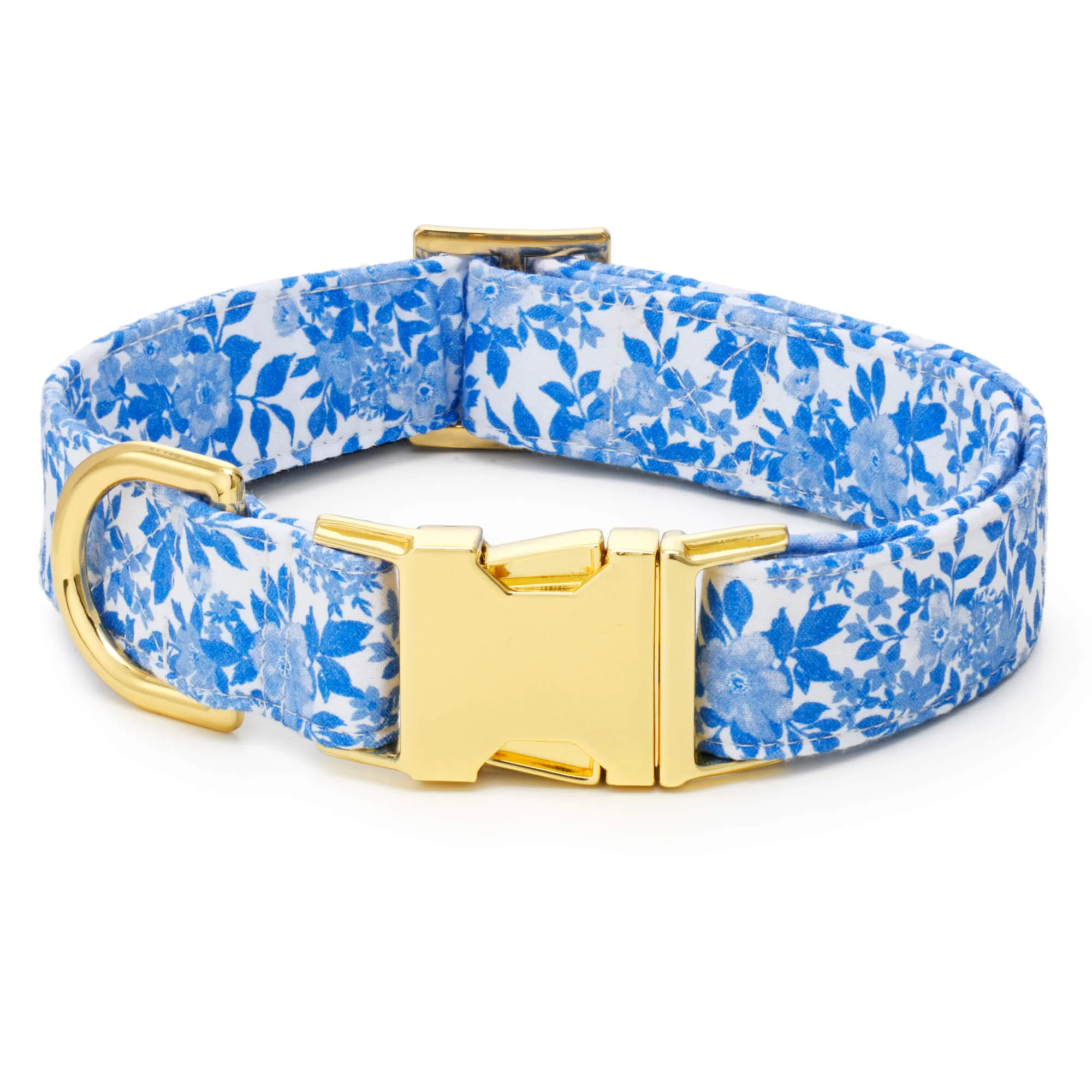 Blue Roses Bow Tie Collar