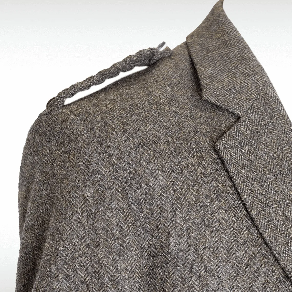 Brown Herringbone Tweed Braemar Jacket & Waistcoat