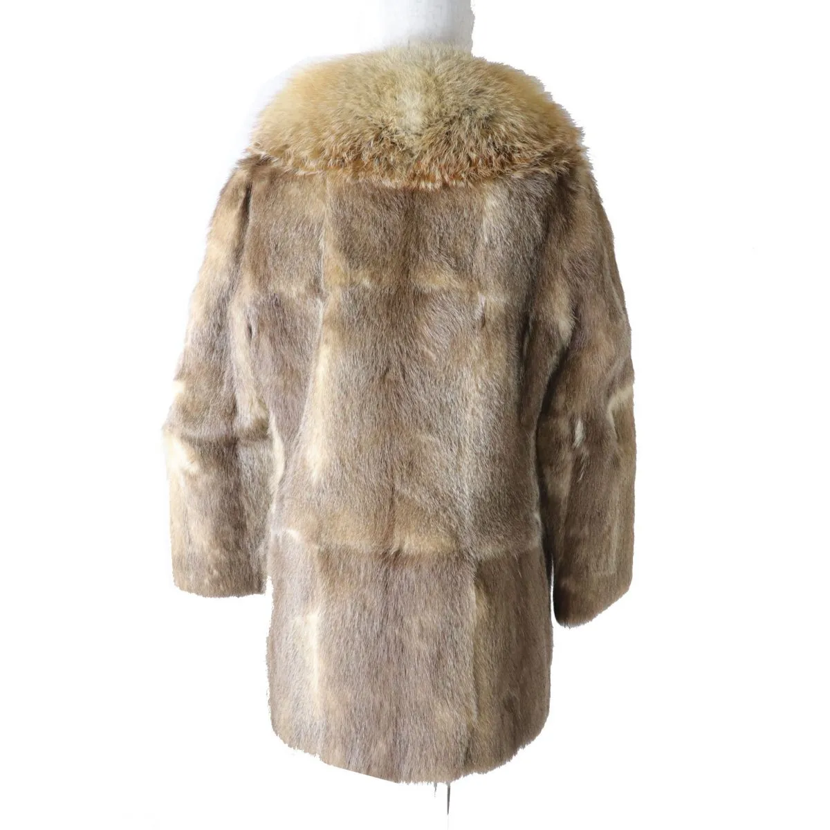 Brunello Cucinelli Women's Fox Fur Collar Mink Jacket