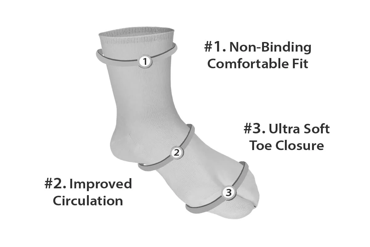 Bunion Relief Socks - White (3 pairs)