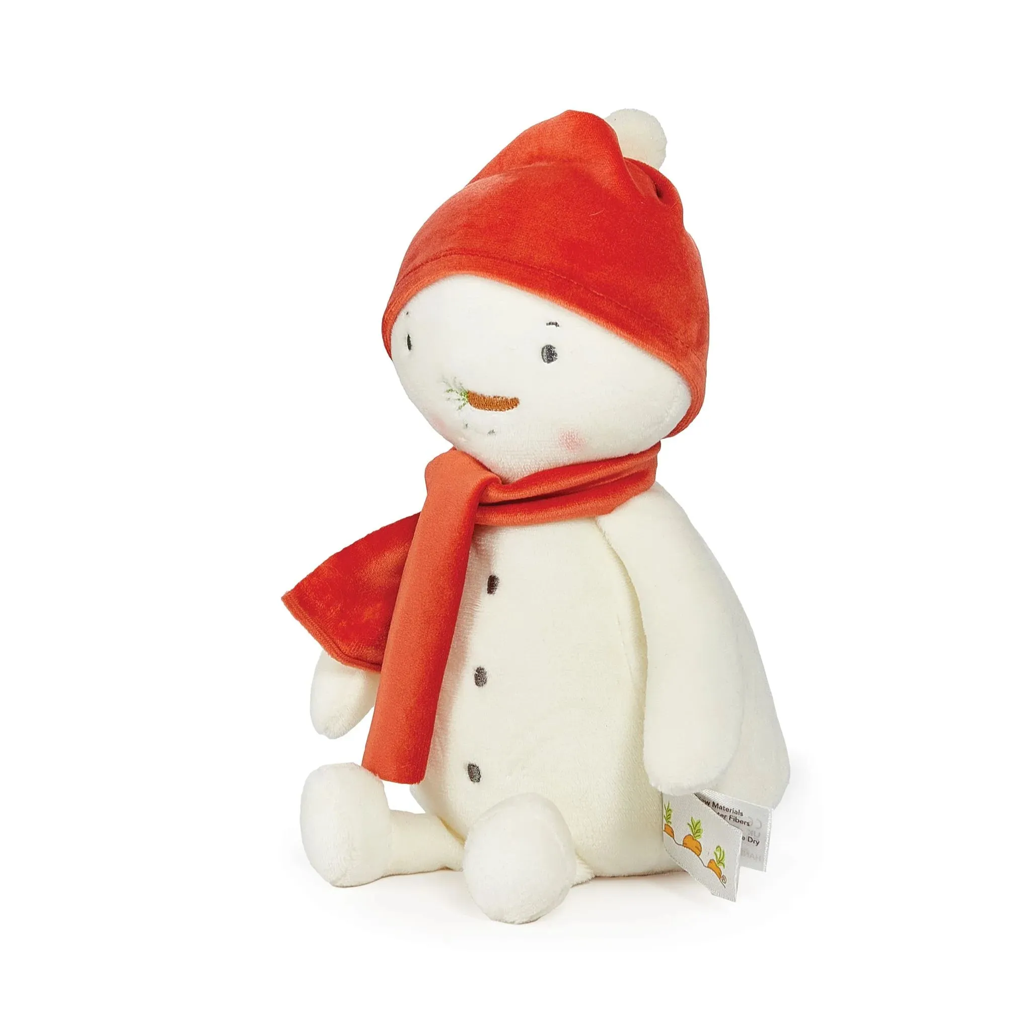 Bunnies by the Bay Snowman Soft Toy with Hat and Scarf