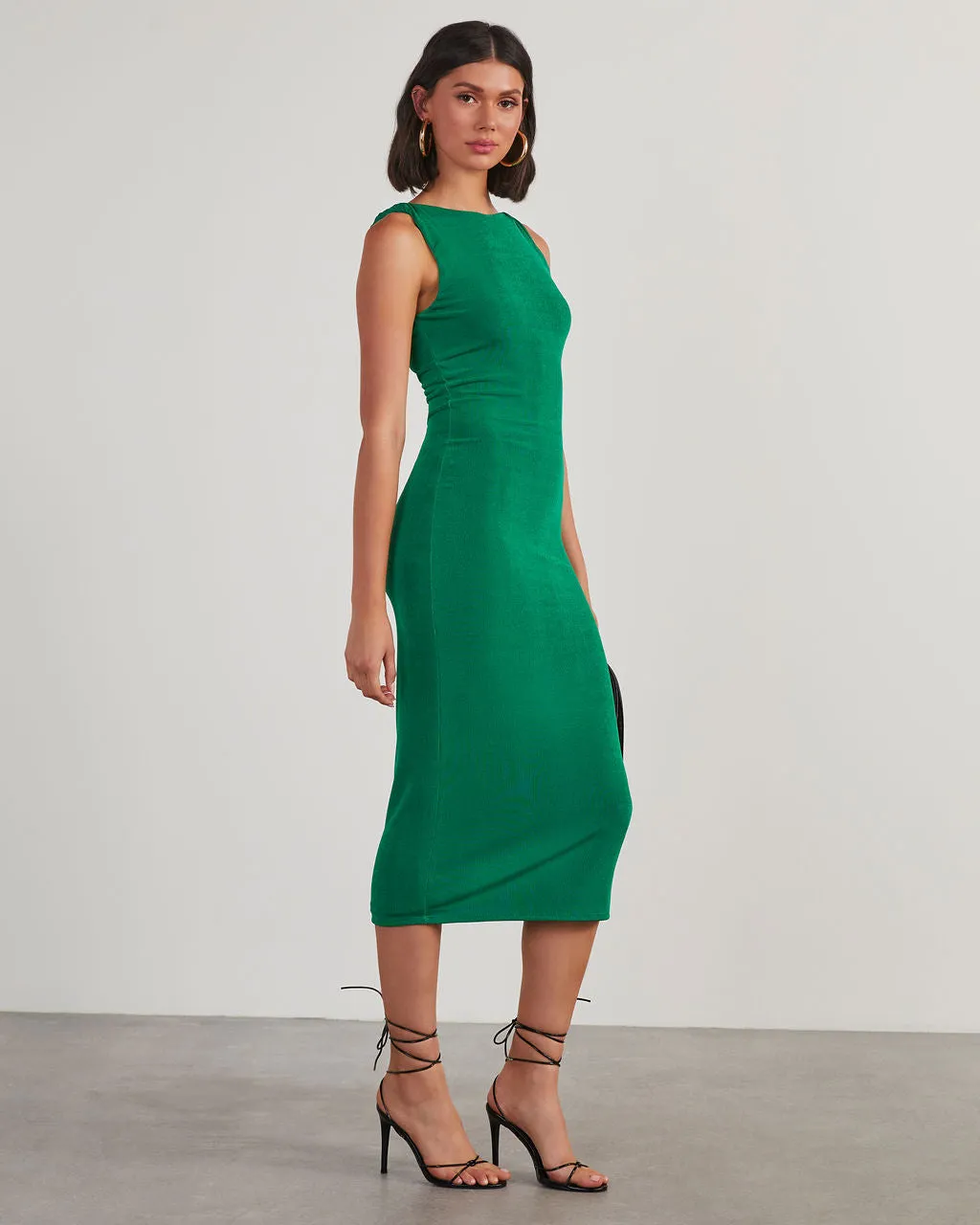 Calhoun Slinky Knit Column Midi Dress