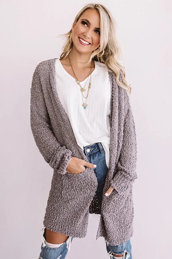 California Cool Down Knit Cardigan in Golden Heirloom Lilac