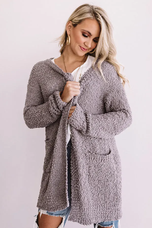 California Cool Down Knit Cardigan in Golden Heirloom Lilac