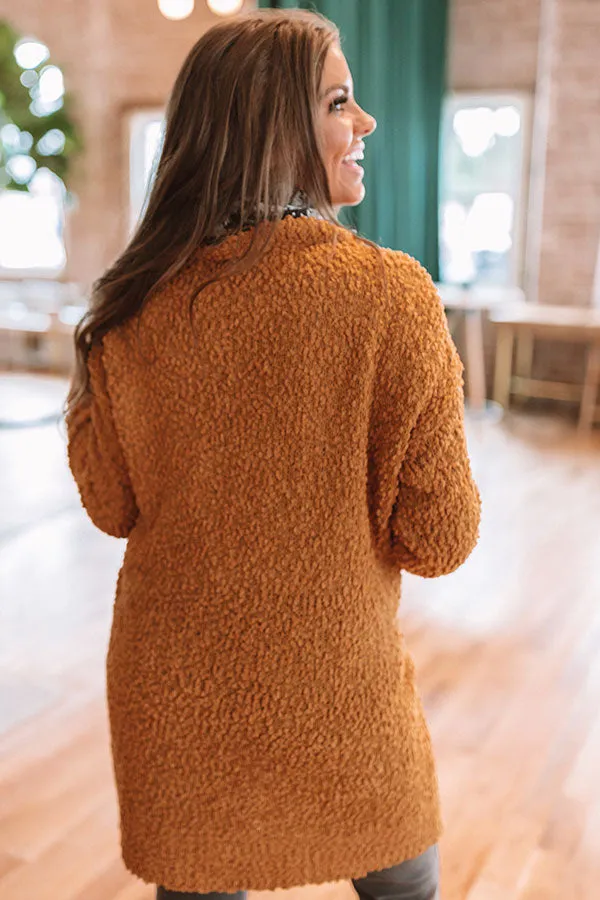 California Cool Down Knit Cardigan in Golden Honey