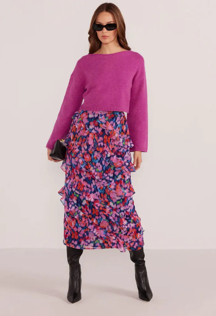 Calista Frill Midi Skirt