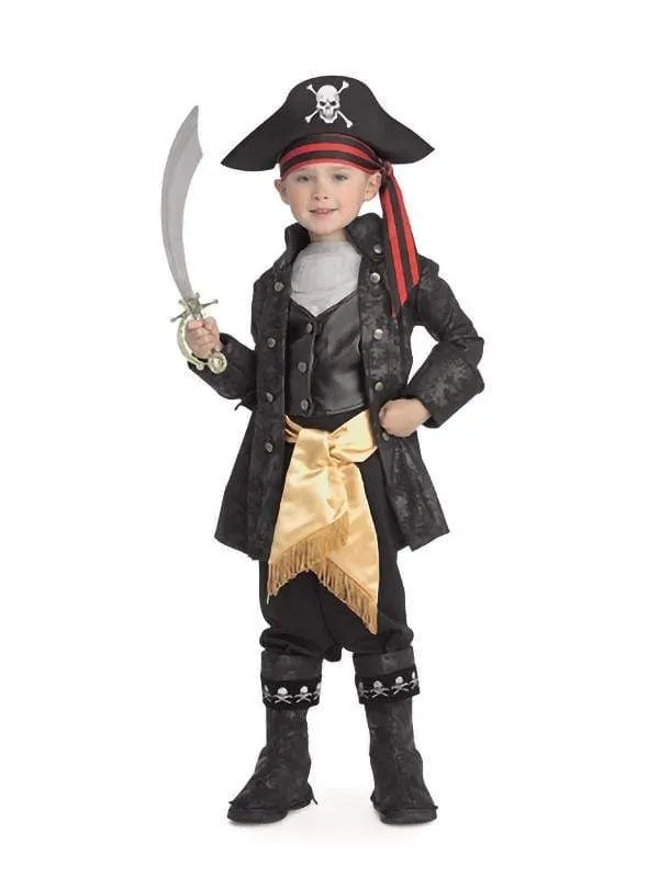 Captain Black Deluxe Costume for Boys