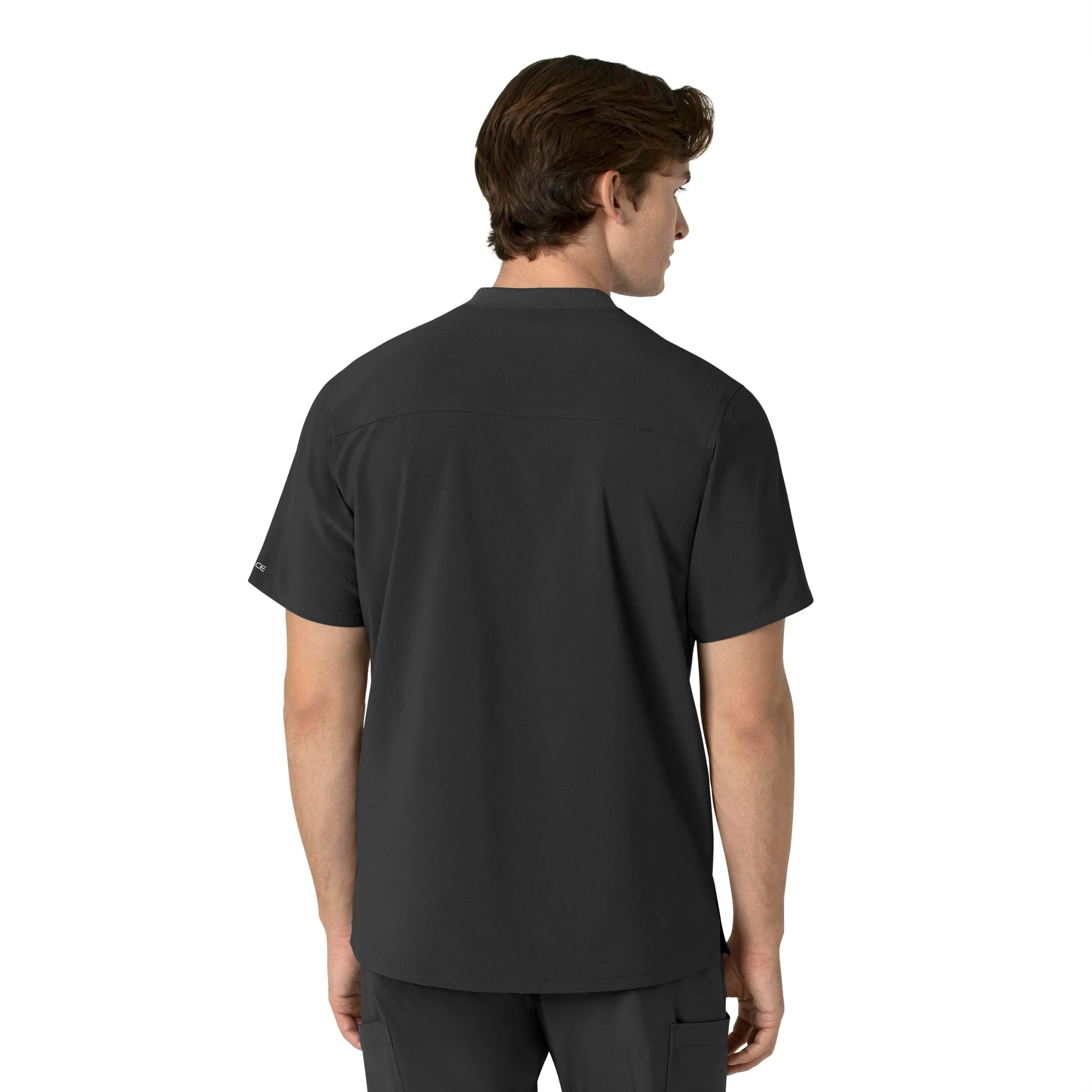 Carhartt Force Cross-Flex Men's Henley Scrub Top - Black