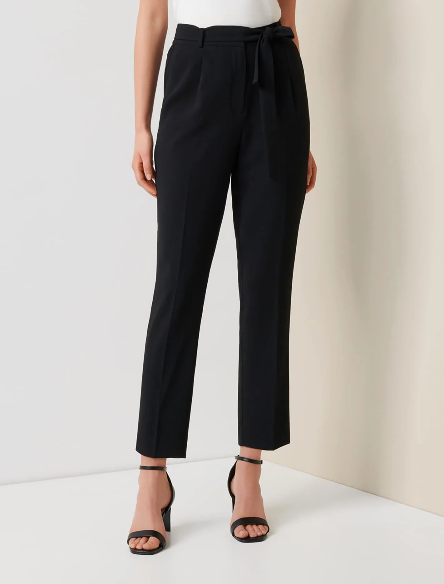 Carmen Tie Waist Tapered Pants