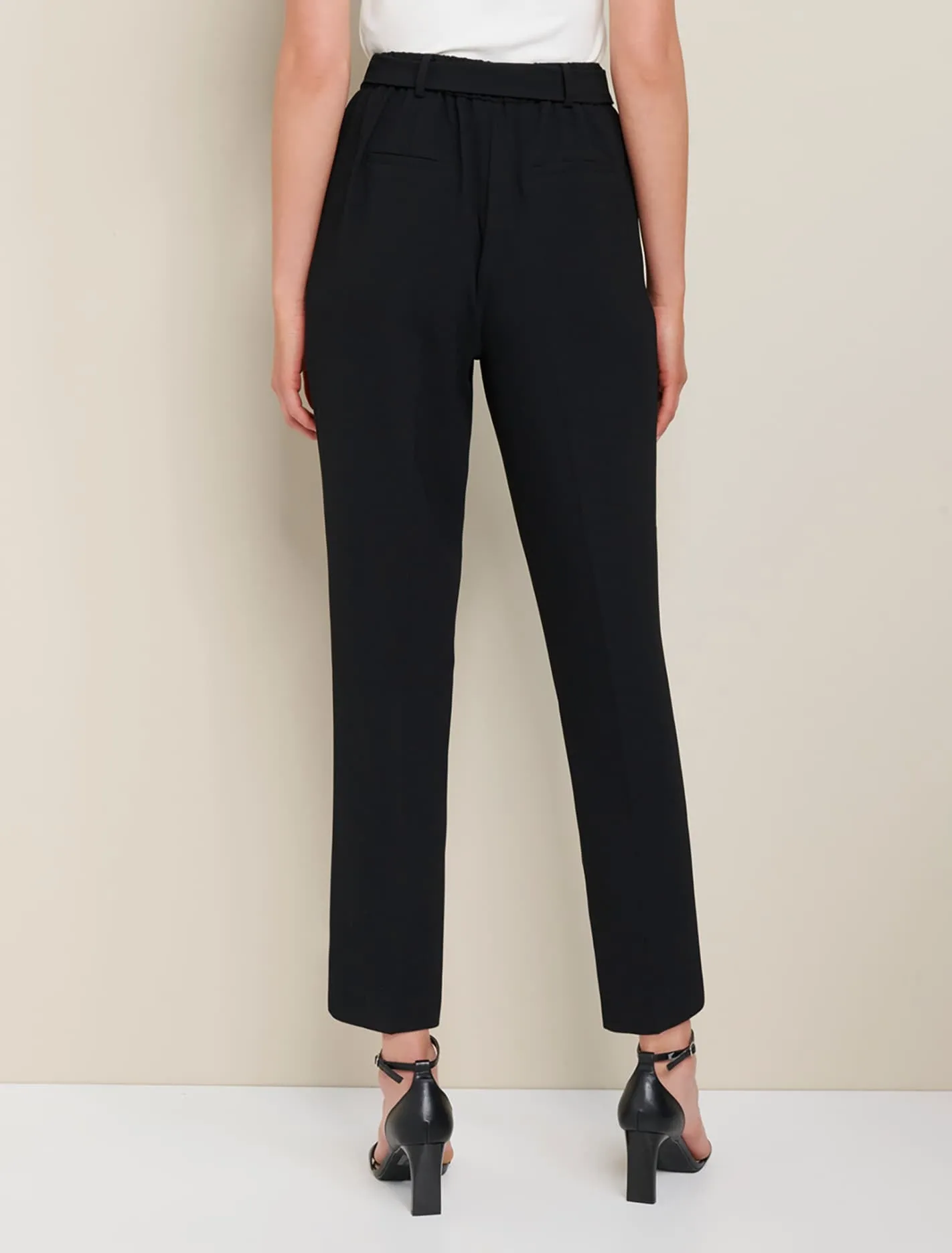 Carmen Tie Waist Tapered Pants