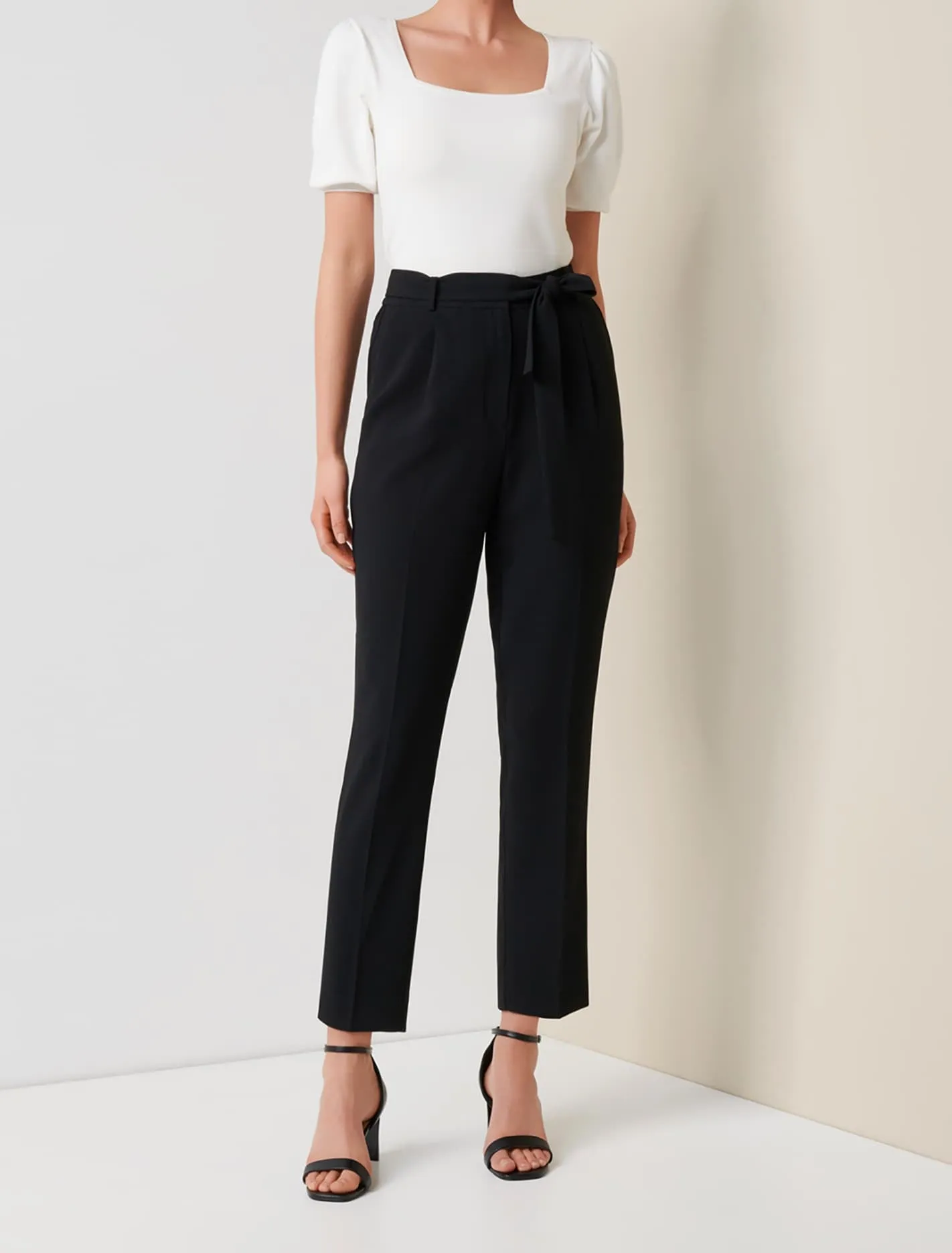 Carmen Tie Waist Tapered Pants