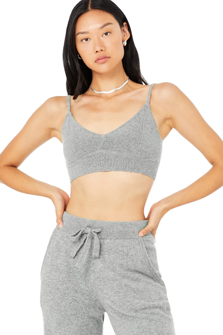 Cashmere Jet Set Bra - Dove Grey Heather