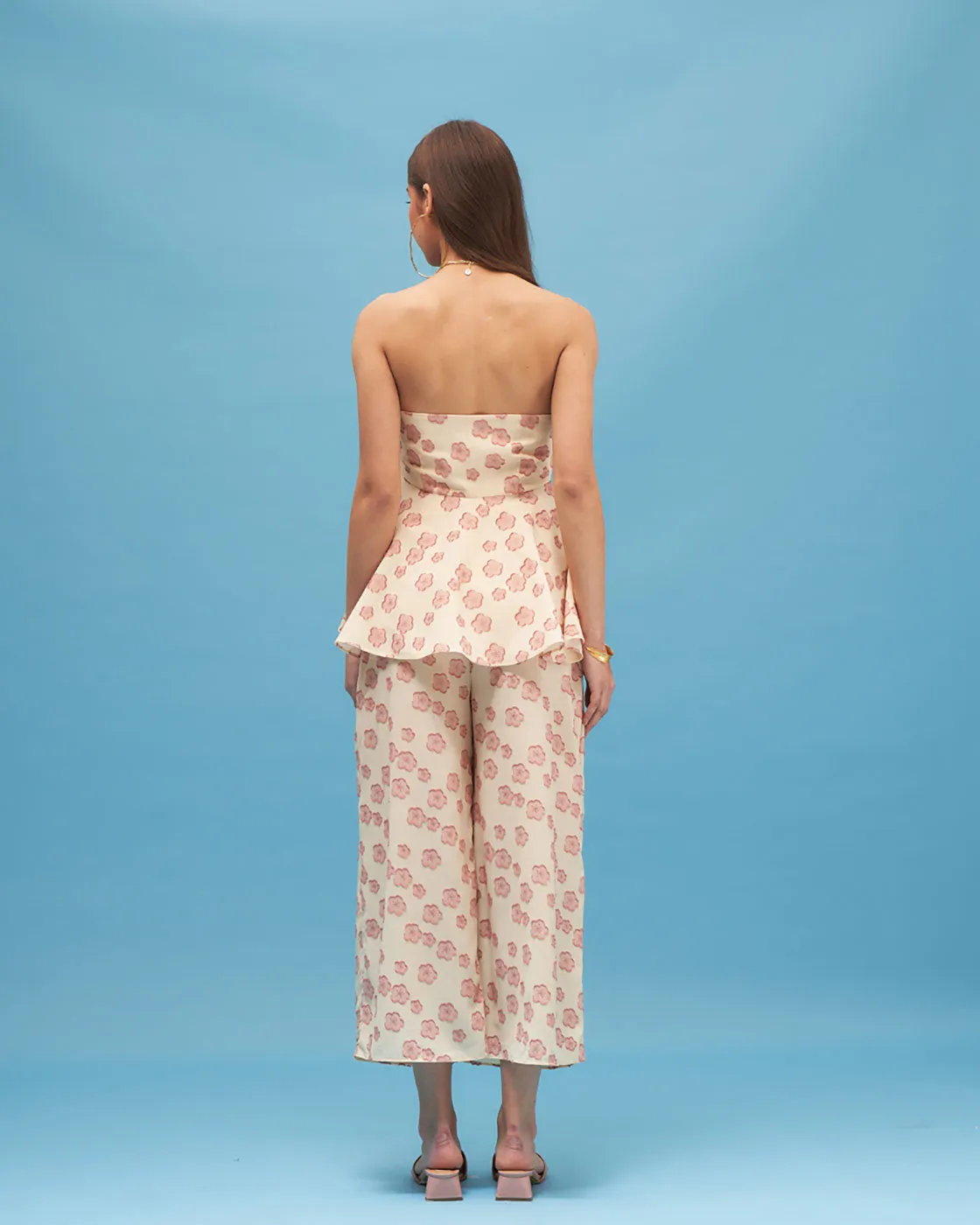 Cherry Blossom Top With Pant Co Ord Set