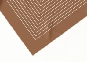 Chloe Tan/Sand Silk Scarf - 89x89cm