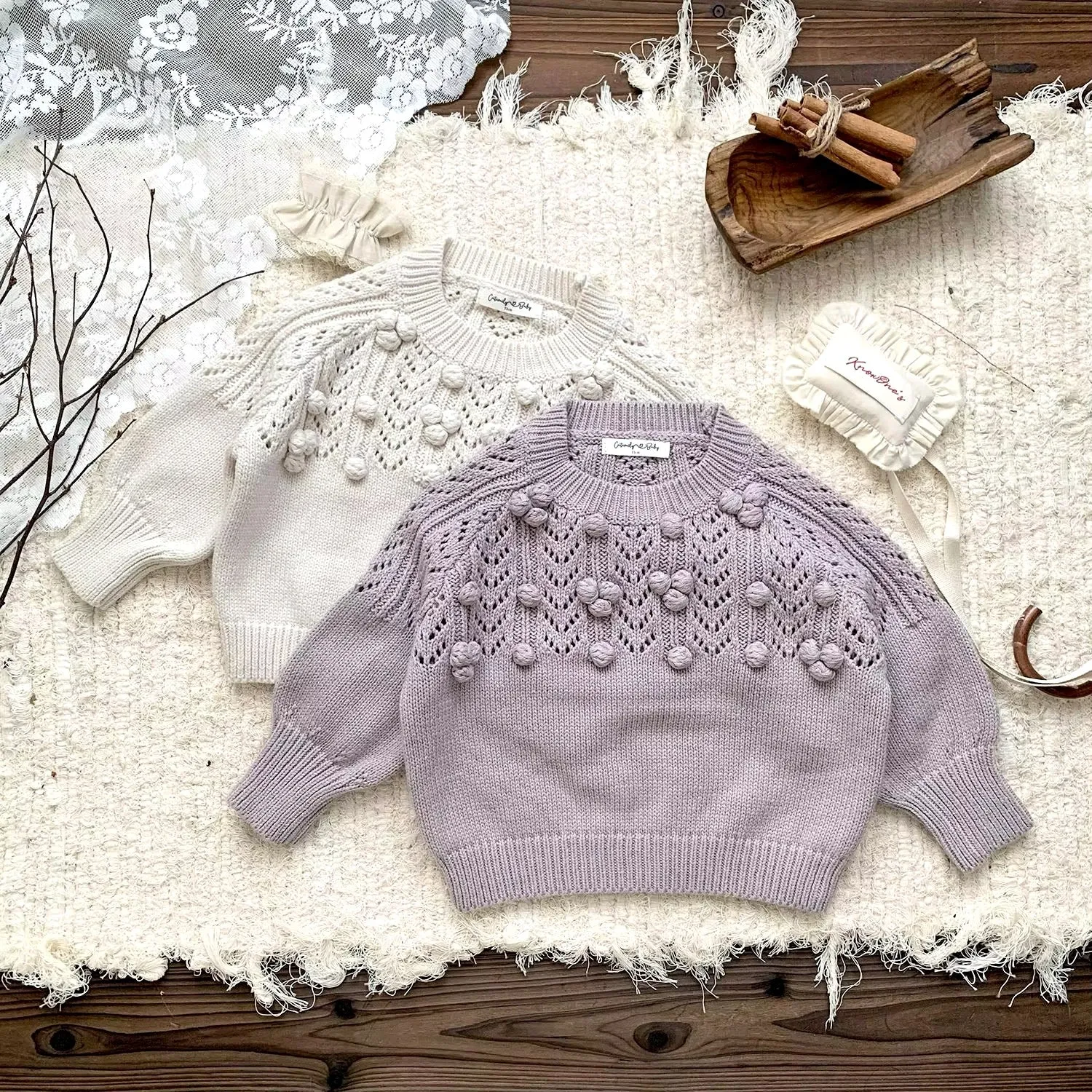 Chunky Textured Sweater - Lavender