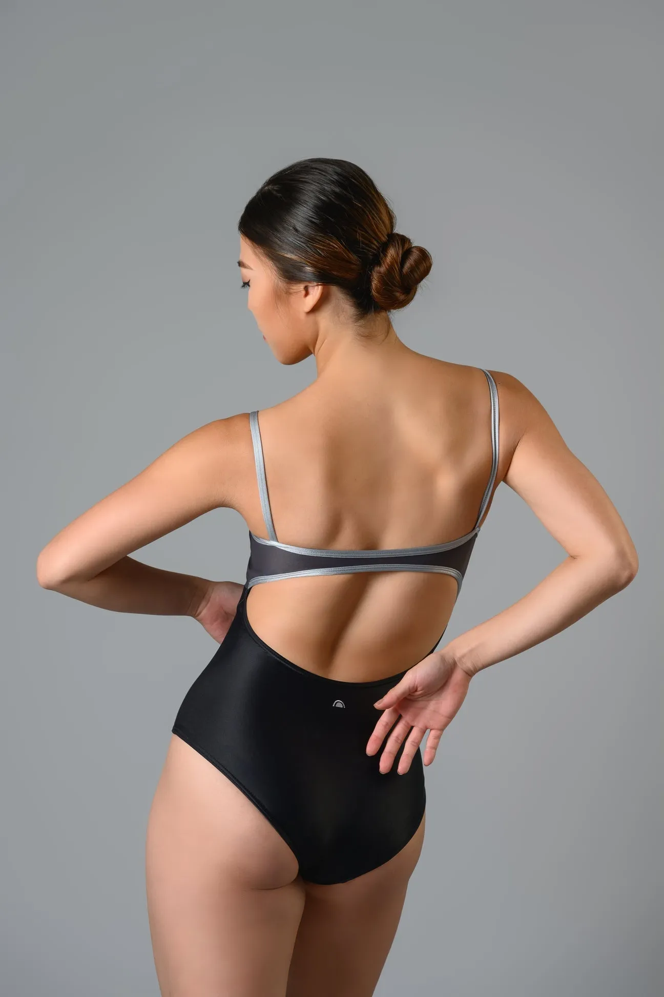 Colette Leotard Grey-Black