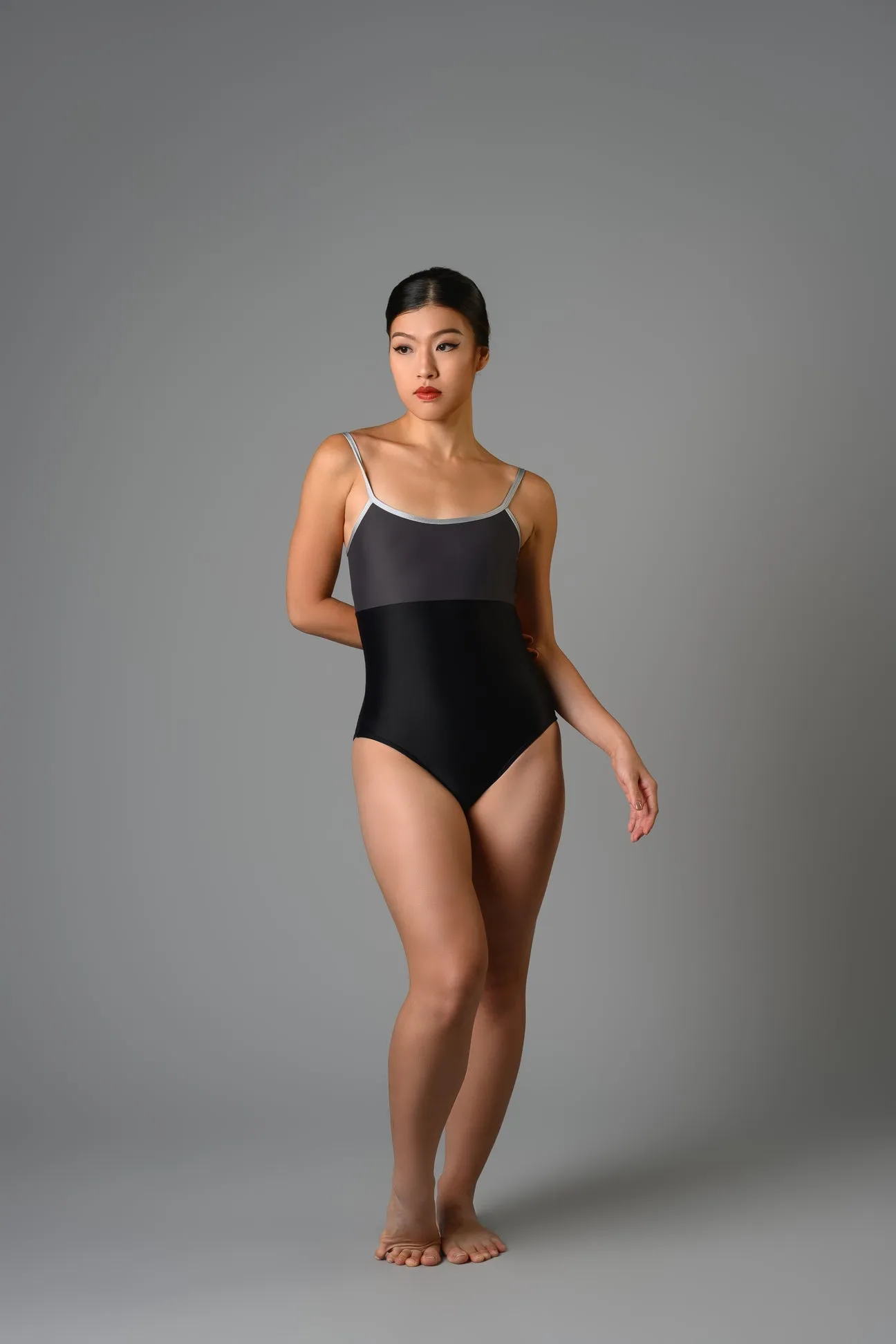 Colette Leotard Grey-Black